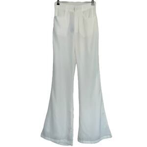 Princess Polly Elsie White High-Waisted Pants size 4
